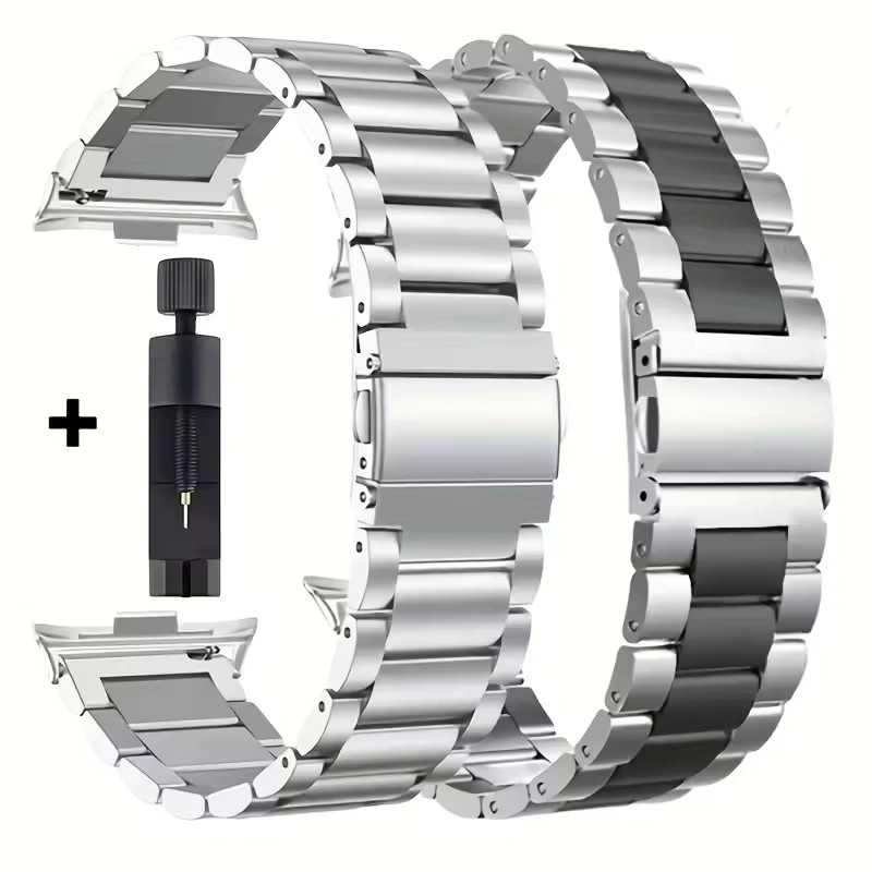 NEY Uhrenarmband Edelstahl, Silber, Unisex - Bild 1