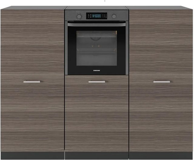 Vicco R-Line Küchenblock modern in Edelgrau und Anthrazit, B/H/T: 180 x 85 x 57 cm - Bild 1