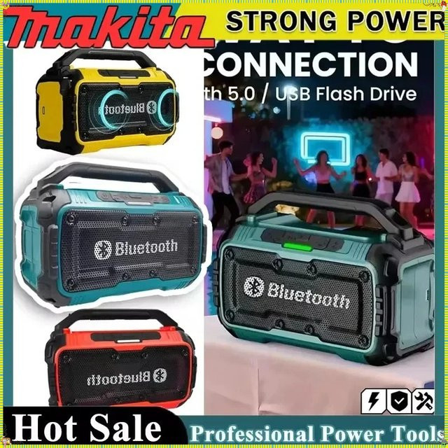 Makita Bluetooth-Lautsprecher mit USB-C-Anschluss und Stereo-Surround-Funktion für 18V Akku-Werkzeuge - Bild 1