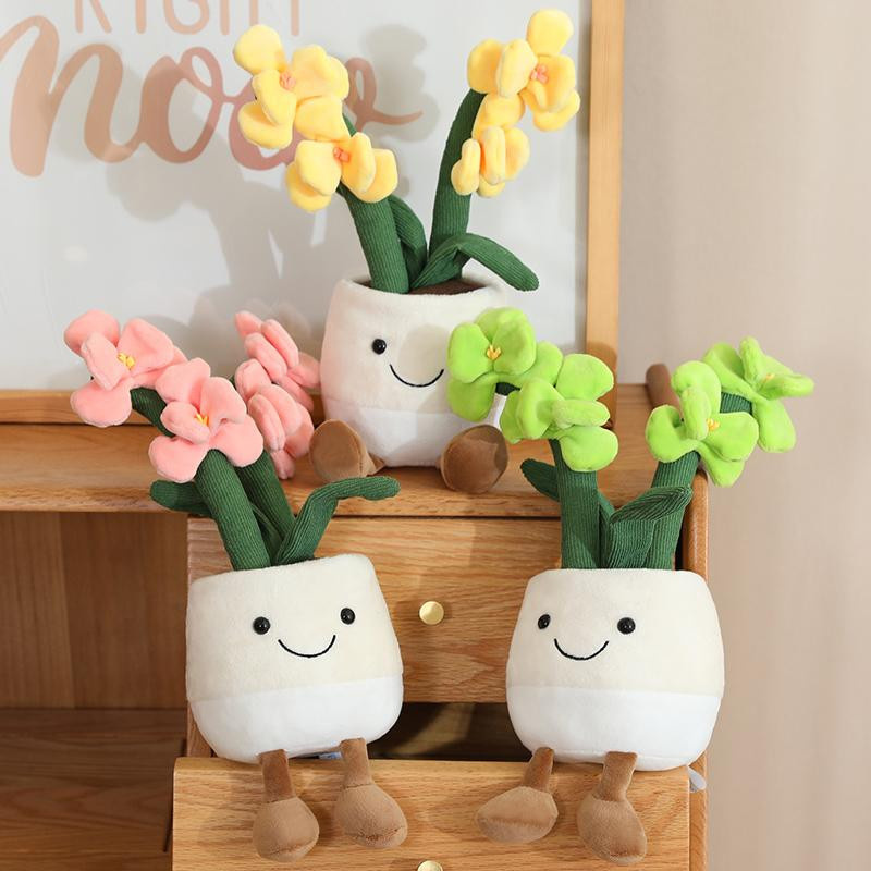 GDzaccly Kaktus Sonnenblume Plüschtier Grüne Pflanzen Puppen 30cm - Bild 2