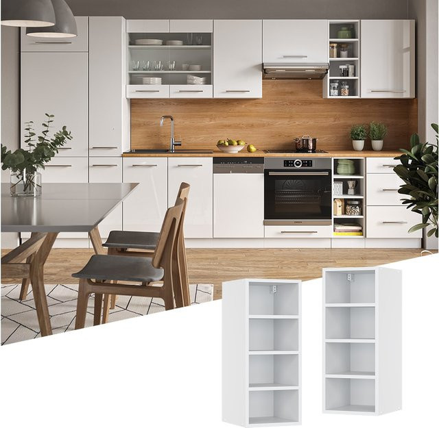 Vicco Hängeschrank Fame-Line Küchenschrank Weiß B: 30 cm, H: 72 cm, T: 33 cm - Bild 2