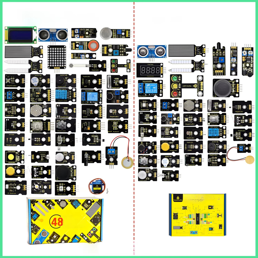Keyestudio 37/48 In-1 Sensormodul-Kit in Multicolour für Arduino als STEM Starter-Set mit Tutorial - Bild 3