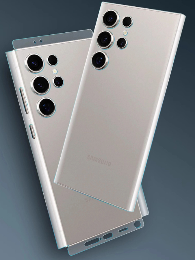 Samsung S26 Serie Rückseitige Hydrogel-Folie in Matt oder HD Transparent für S26, S26+ und S26 Ultra zum Schutz vor Staub - Bild 5
