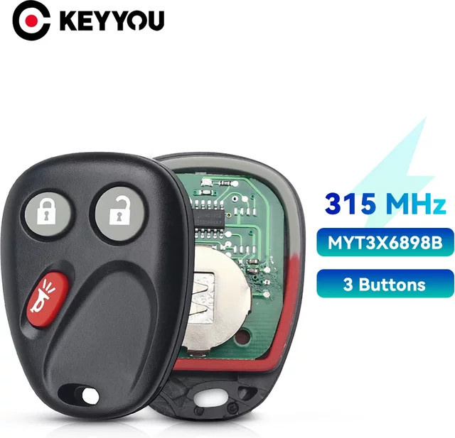 KEYYOU Smart Key Fernbedienung für Chevy Tahoe Silverado und Cadillac GMC, Farbe: Schwarz - Bild 1