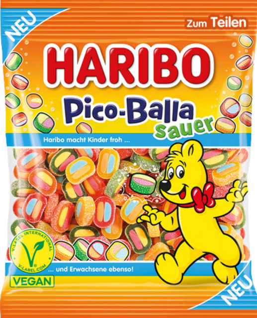 Haribo Pico Balla sauer vegan 160 g - Bild 1