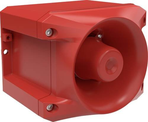 Pfannenberg Schallgeber PRO 10 23150630000 in Rot, 10-60V DC, 24 V/DC, 116 dB, Aluminium - Bild 1