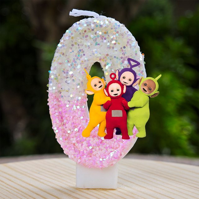 Bandai Teletubbies Kuchenkerze, Kuchenaufsatz-Kerze - Bild 1