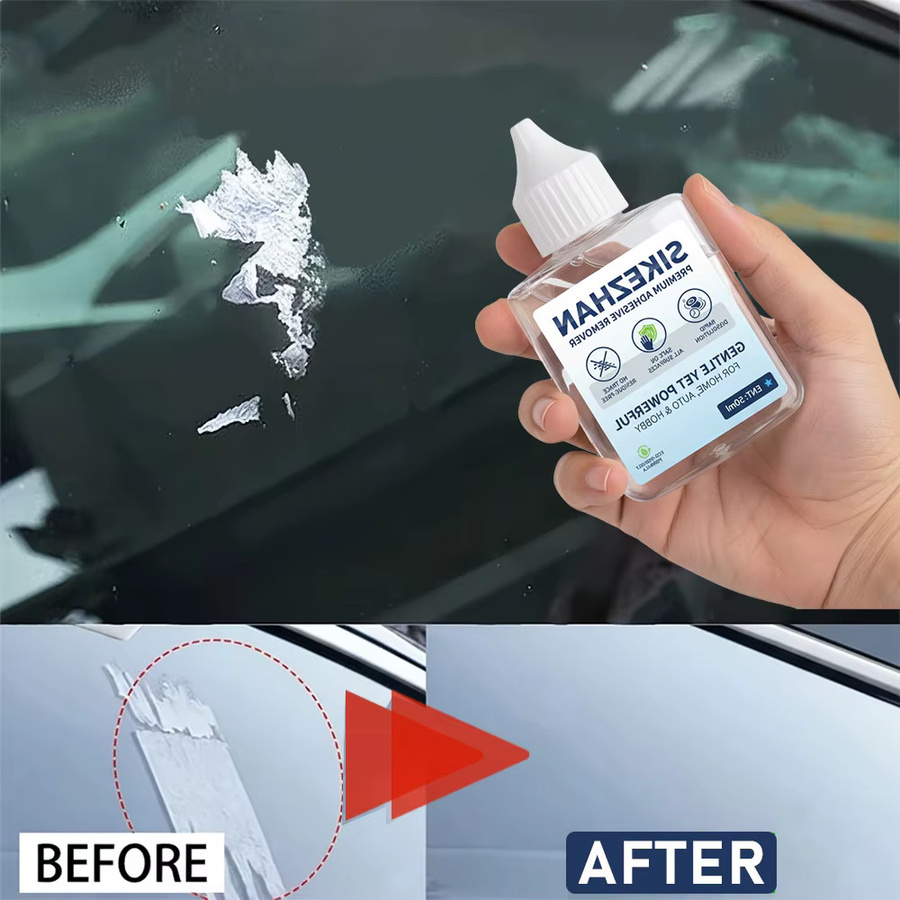 Professioneller klebriger Rückständeentferner für Autofensterfolie, Aufkleber, Wände und Kunststoff, transparent, 50 ml - Bild 4