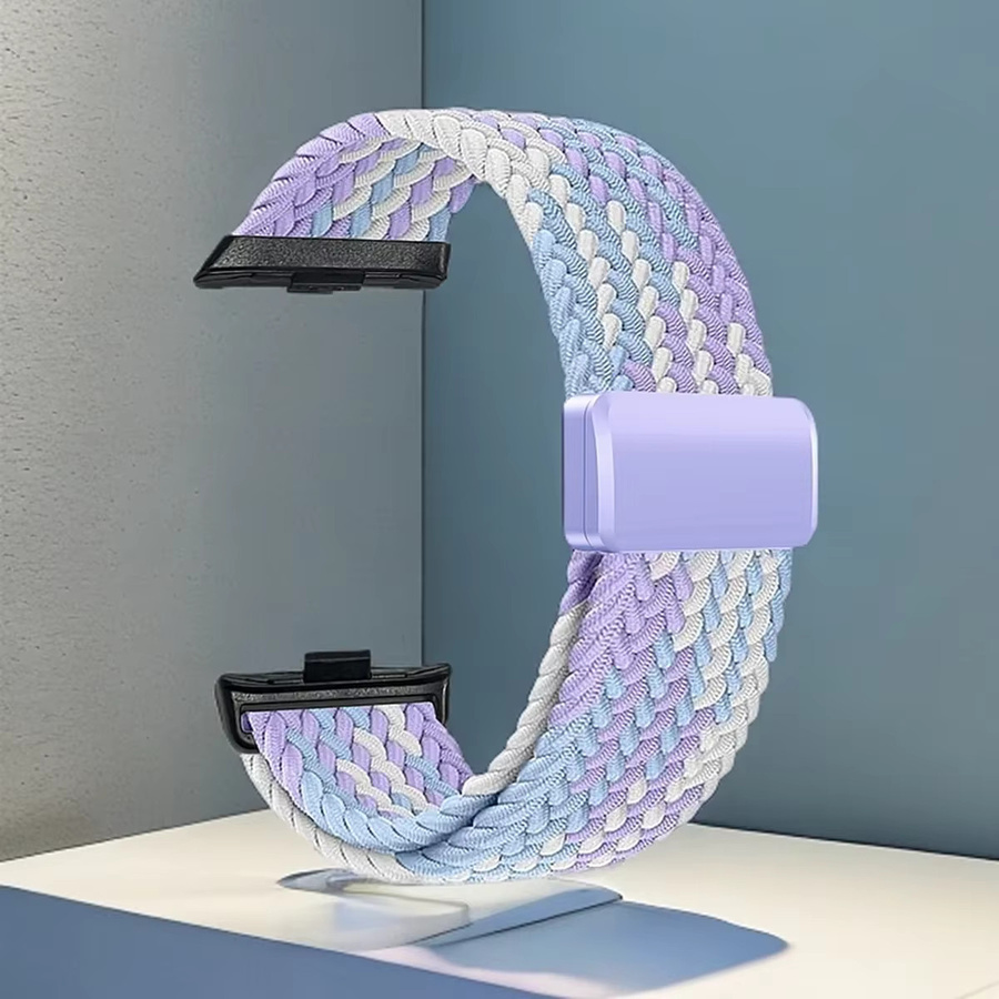 fiterme Uhrenarmband, geflochten, magnetisch, dehnbar, Unisex, bunt - Bild 3