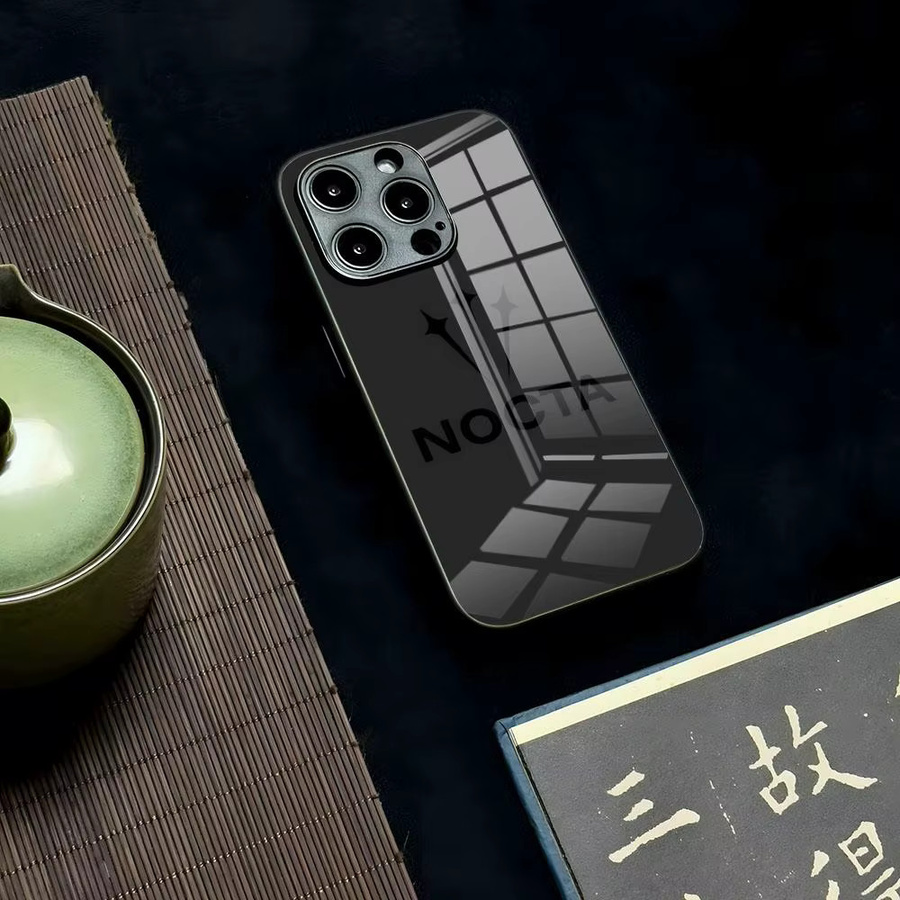 N-NOcTAS Luxus Handyhülle mit Glas für iPhone 11 bis iPhone 17 Pro Max in Schwarz - Bild 3