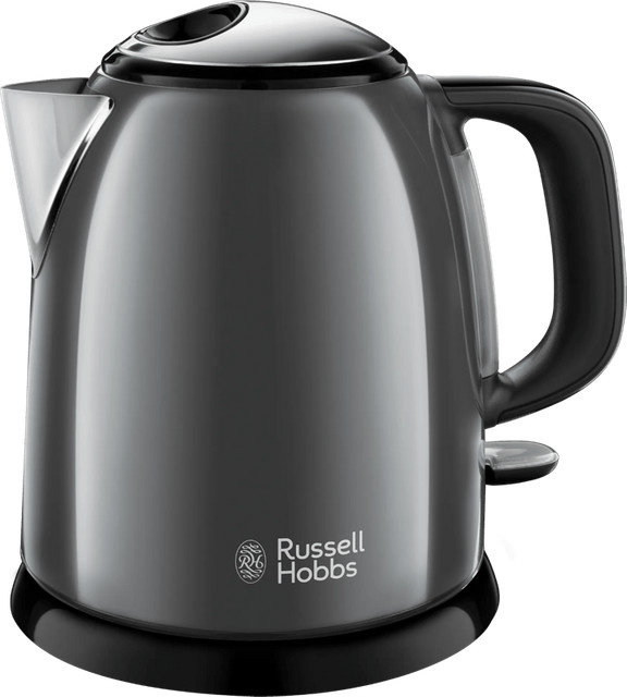 Russell Hobbs Colours Plus+ Mini Wasserkocher Grau mit Kalkfilter und Edelstahlgehäuse 24993-70 - Bild 1