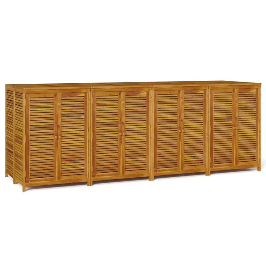 vidaXL Gartenbox aus geöltem Akazien-Massivholz in Braun, B/T/H: 280 x 87 x 104 cm - Bild 2