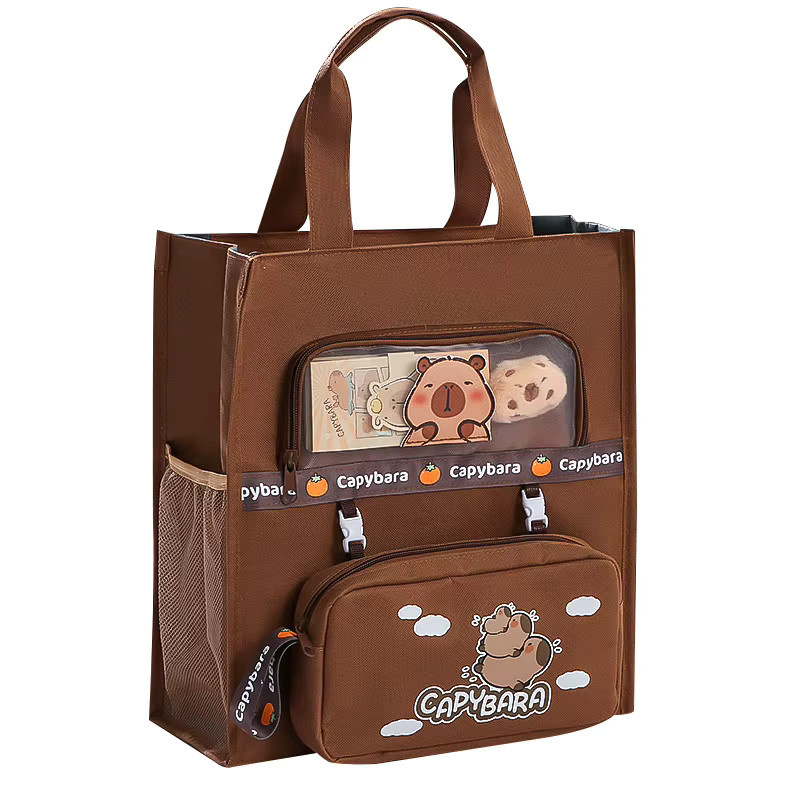 Multifunktionale Lerntasche mit Schreibwarentasche und Cartoon-Muster für Lehrbücher mit großem Fassungsvermögen - Bild 4