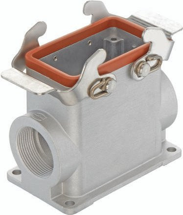 HARTING Sockelgehäuse 19 62 810 0292 19628100292 aus Aluminium in Silber - Bild 1