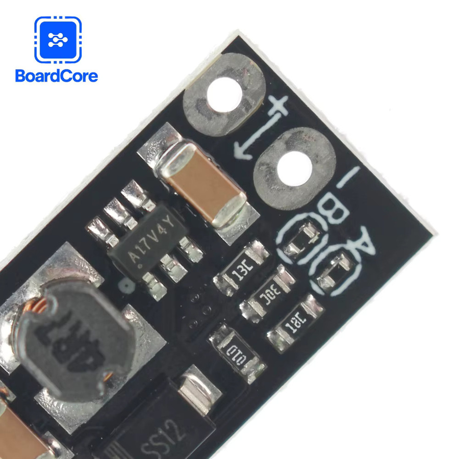 Mini DC-DC Boost Converter Modul Schwarz, einstellbarer Step-Up Wandler für 3,7 V bis 12 V, Lithium-Batterie Spannungsregler - Bild 2