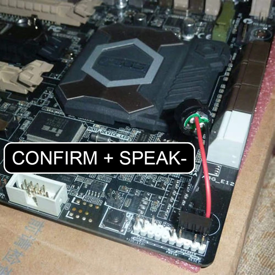 AOKIN PC Motherboard Lautsprecher Mini Computer Pieper Schwarz - Bild 3