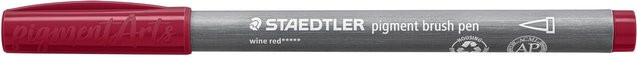 Staedtler Pigment Brush Pen in Weinrot - Bild 1