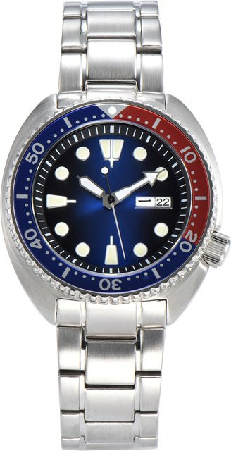 Parnsrpe Armbanduhr, Automatik, Edelstahl, blaues Zifferblatt, Herren - Bild 1