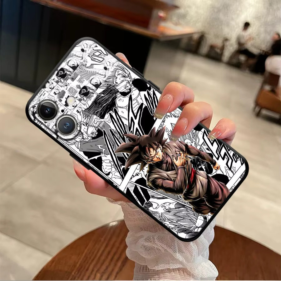 Schwarze weiche Handyhülle Dragon Ball Saiyajin Goku für iPhone Modelle - Bild 3