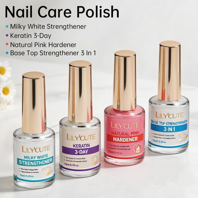 LILYCUTE 3-in-1 Nagelpflege-Lack, 12 ml, glänzend - Bild 1