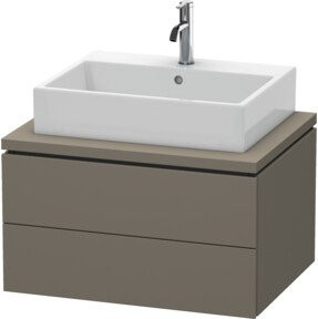 Duravit Waschtischunterschrank L-Cube in Grau Matt mit 2 Schubladen, B/T: 72 x 54,7 cm - Bild 1
