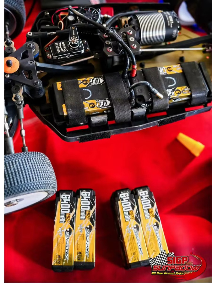 Sunpadow Lipo-Akku, 6800mAh 9600mAh 7,6V 2S, 160C Hardcase, mit 5mm Bullet-Stecker - Bild 1