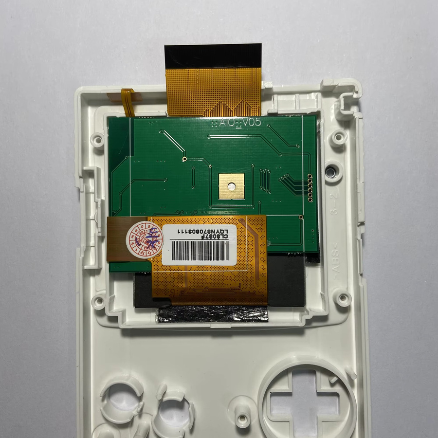 VYOPBC GBC LCD-Bildschirm 2,2 Zoll mit hoher Helligkeit für Gameboy Color in Weiß – Plug-and-Play ohne Schweißen - Bild 3