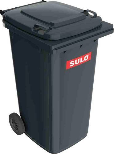 SULO Mülltonne aus Kunststoff, 240l, Grau, B/T/H: 58.2 x 72.8 x 107.5 cm - Bild 1