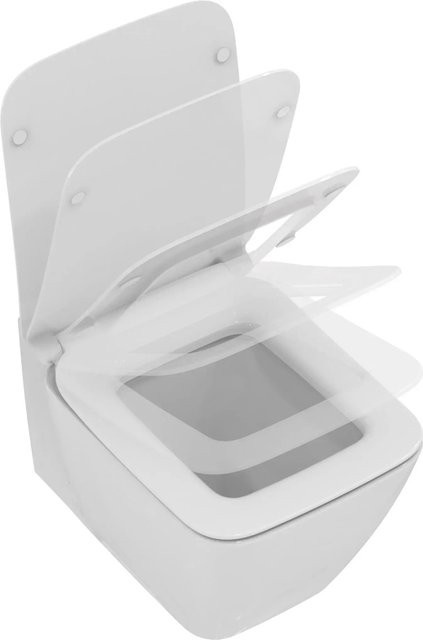 Ideal Standard Wand-WC-Set Strada II Tiefspüler Weiß, spülrandlos mit AquaBlade Washdown-Technik und Soft-Close-Funktion, B/T/H: 54,0 x 36,0 x 35,0 cm - Bild 1