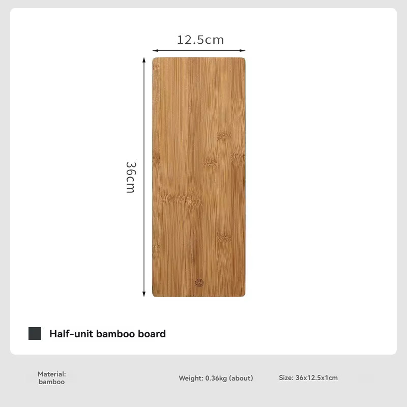 CAMPINGMOON Camping-Tischbrett aus Bambus und Holz, braunes Schneidebrett für den Außenbereich, doppelseitig verwendbar, B: 36,0 cm, T: 36,0 cm, H: 1,0 cm - Bild 3