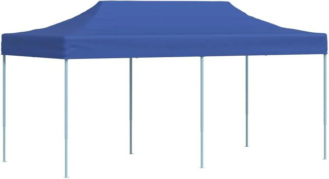 vidaXL Party-Zelt Blau aus Oxford-Stoff und Stahl, B/T/H: 580 x 291 x 315 cm - Bild 1