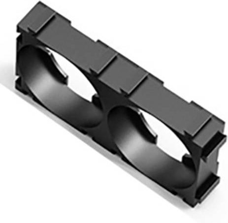 Litech Power BH02 Batteriehalter für 2x 18650 in Schwarz, L x B x H: 40,5 x 20,25 x 8,85 mm - Bild 1