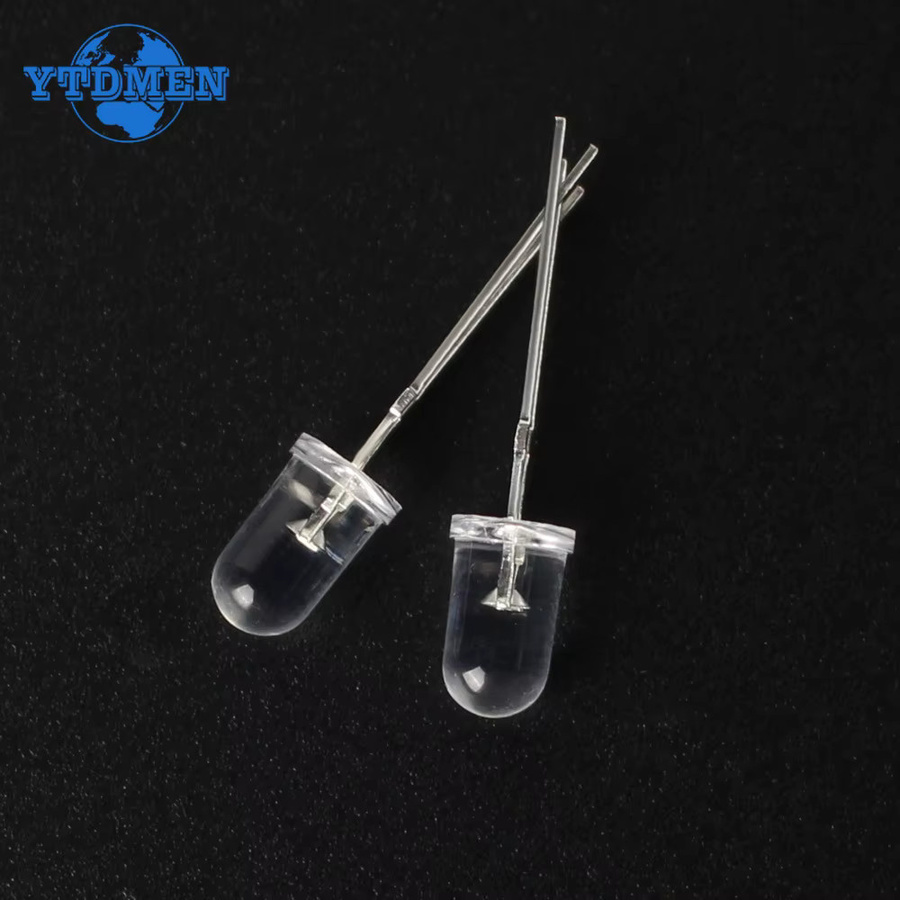 YTDMEN LED-Dioden Set mit 5 mm Durchmesser in verschiedenen Farben wie Gelb und RGB, superhelle transparente Licht-LED-Lampen aus Kunststoff - Bild 2