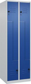 C+P Z-Spind Classic PLUS Spind mit 4 Fächern und Sicherheits-Drehriegel, Farbe Grau oder Blau, B/T/H: 60 x 50 x 185 cm - Bild 1