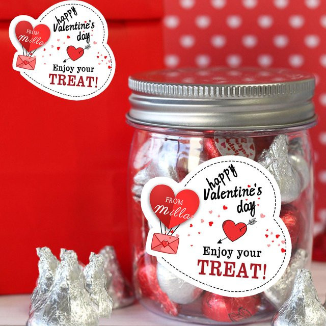 Personalisierte Namens-Liebesaufkleber von WEIGAO für Valentinstag als dekorative Aufkleber für Geschenkverpackungen - Bild 1