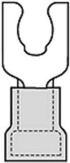 Molex 191150024 Gabelkabelschuh in Silber - Bild 1