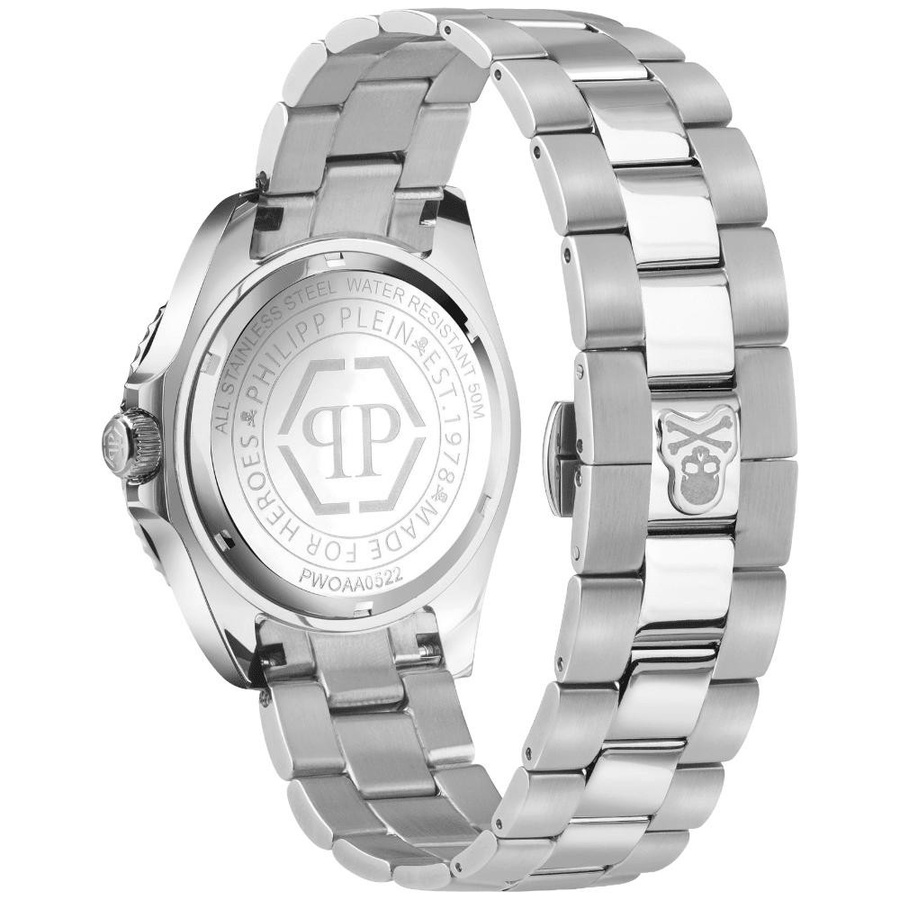 Philipp Plein Taucheruhr, Quarz, Edelstahl, 44 mm, Herren, silber - Bild 4