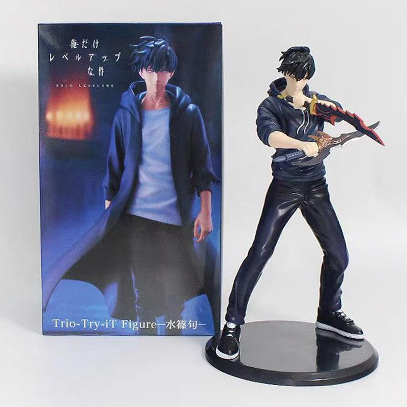 Fashnics Anime Action Figur Sung Jinwoo Schattenkönig Schwarz aus Kunststoff als Tischornament und Sammlerstück - Bild 3