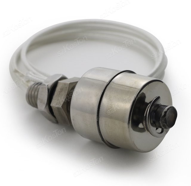 SZKOSTON Automatischer Flüssigkeitsstandsensor-Controller aus Edelstahl in Silber, wasserdichter Schwimmerschalter für Wasserpumpen, 45mm - Bild 1
