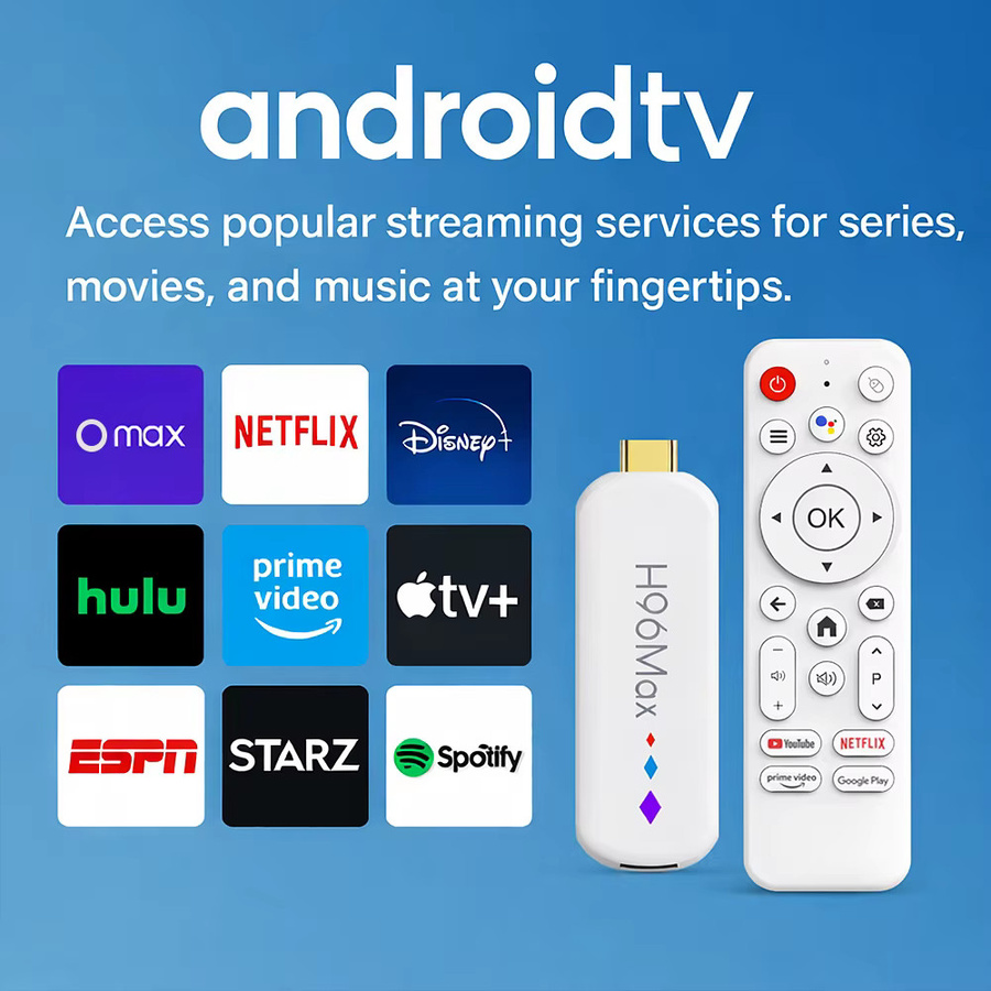 COTAUL H96 MAX S905L Mini TV Stick Android 14 Smart TV Box mit 2GB RAM und 16GB Speicher, 4K UHD, Wi-Fi 6 und Bluetooth, Farbe: Weiß - Bild 3