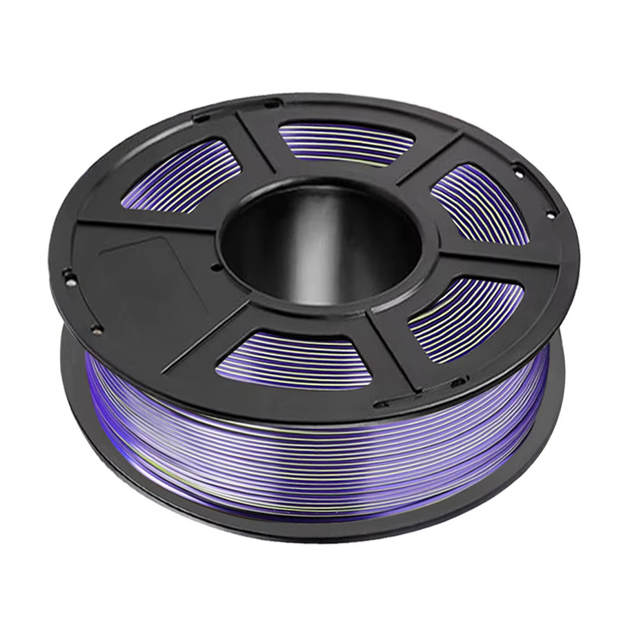Zweifarbiges PLA Seidenfilament Lila Gelb für 3D-Drucker, Durchmesser 1,75 mm - Bild 2