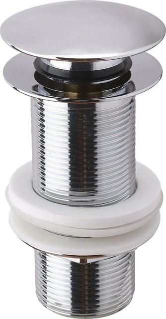 Sanpre Push-Ventil für den Waschbeckenablauf in Chrom Glänzend, Durchmesser: 1 1/4 Zoll, 10 cm - Bild 1