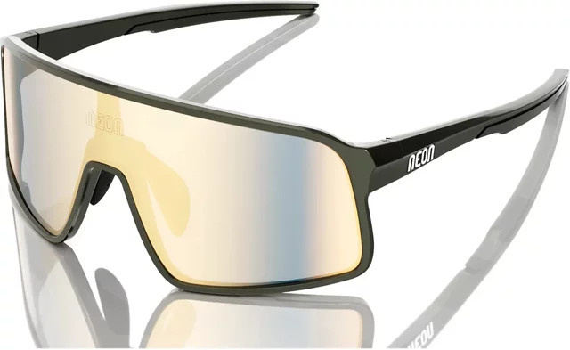 Neon Stratus Sonnenbrille, randlos, wrap, Unisex, grün, schwarz, tr90 - Bild 1