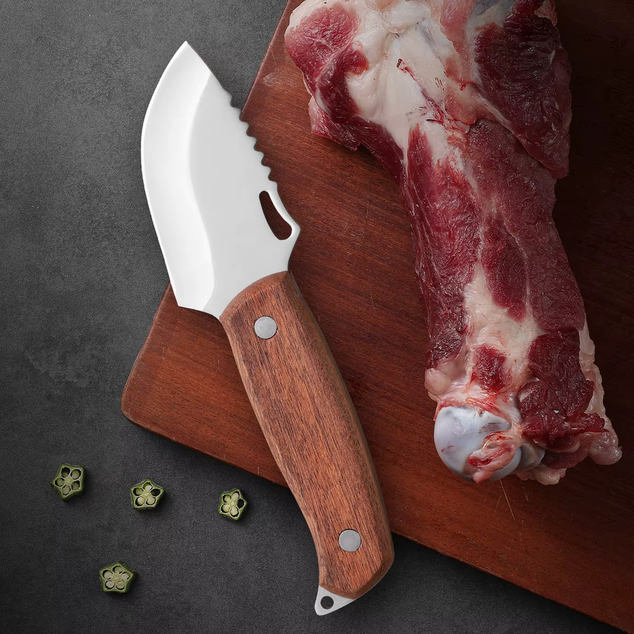 SHENJIU Filetiermesser mit Holzgriff in Braun, 4 Zoll (10,16 cm) - Bild 3