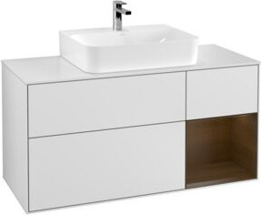 V&B Waschtischunterschrank Finion in Weiß lackiert, Breite: 120 cm, Tiefe: 50,1 cm, Höhe: 50,1 cm - Bild 1