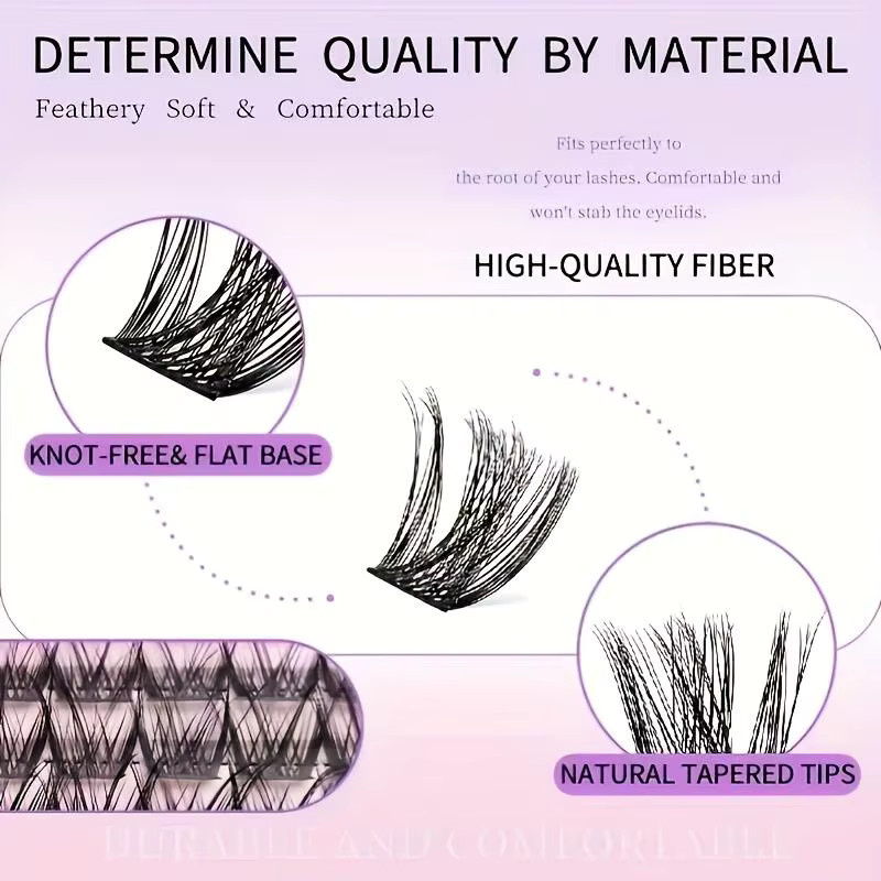 D-URL Wimpernbündel-Set Wispy Natural, 10-16mm, Unisex - Bild 2