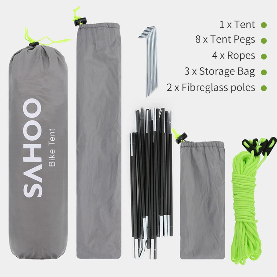 Nensit Wasserdichter Outdoor-Fahrradschuppen aus silberbeschichtetem Polyester und Glasfaser in Silber und Grau - Bild 5