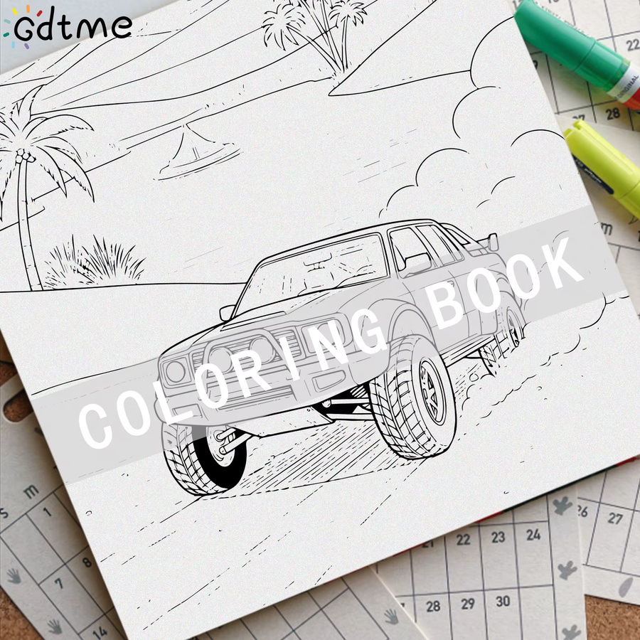 ANIMATED DRIFT CAR Malbuch für Erwachsene mit 24 Seiten zur Entspannung und kreativen Gestaltung - Bild 3