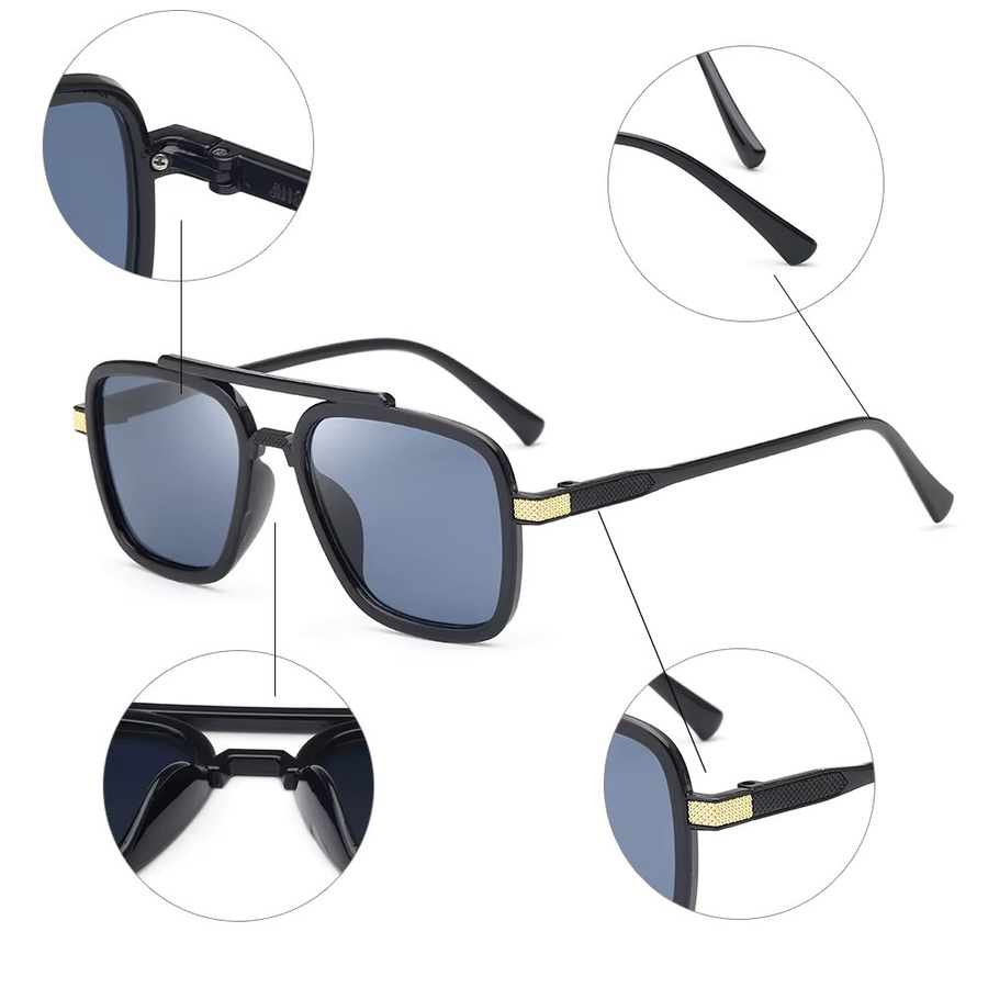 RMM Sonnenbrille, quadratisch, Vollrand, Kunststoff, schwarz, Unisex - Bild 2