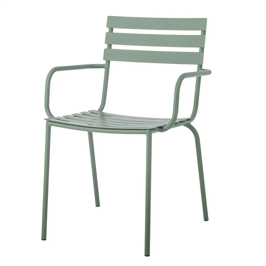 Esszimmerstuhl Monsi von Bloomingville aus Metall in Grün matt im skandinavischen Design - Bild 1